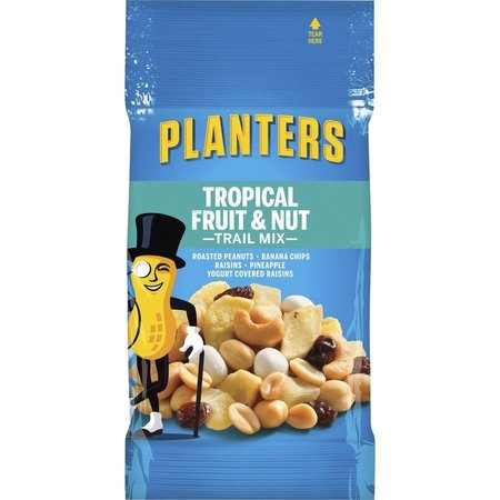 PLANTERS Trail Mix, Tropical Fruit and Nut, 2 oz., 72/CT, Multi PK KRF00260